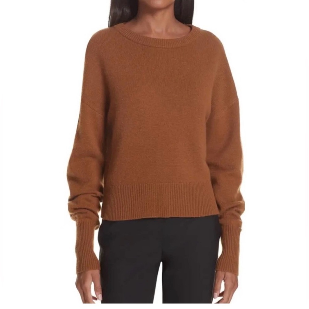 Theory   Drop Shoulder  Crew Soft 100% Cashmere Sweater Size Small EUC